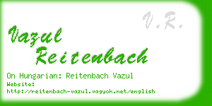 vazul reitenbach business card